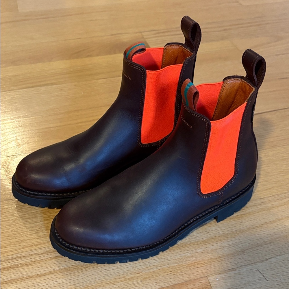 NWT Penelope Chilvers dark brown Chelsea boot sz 37